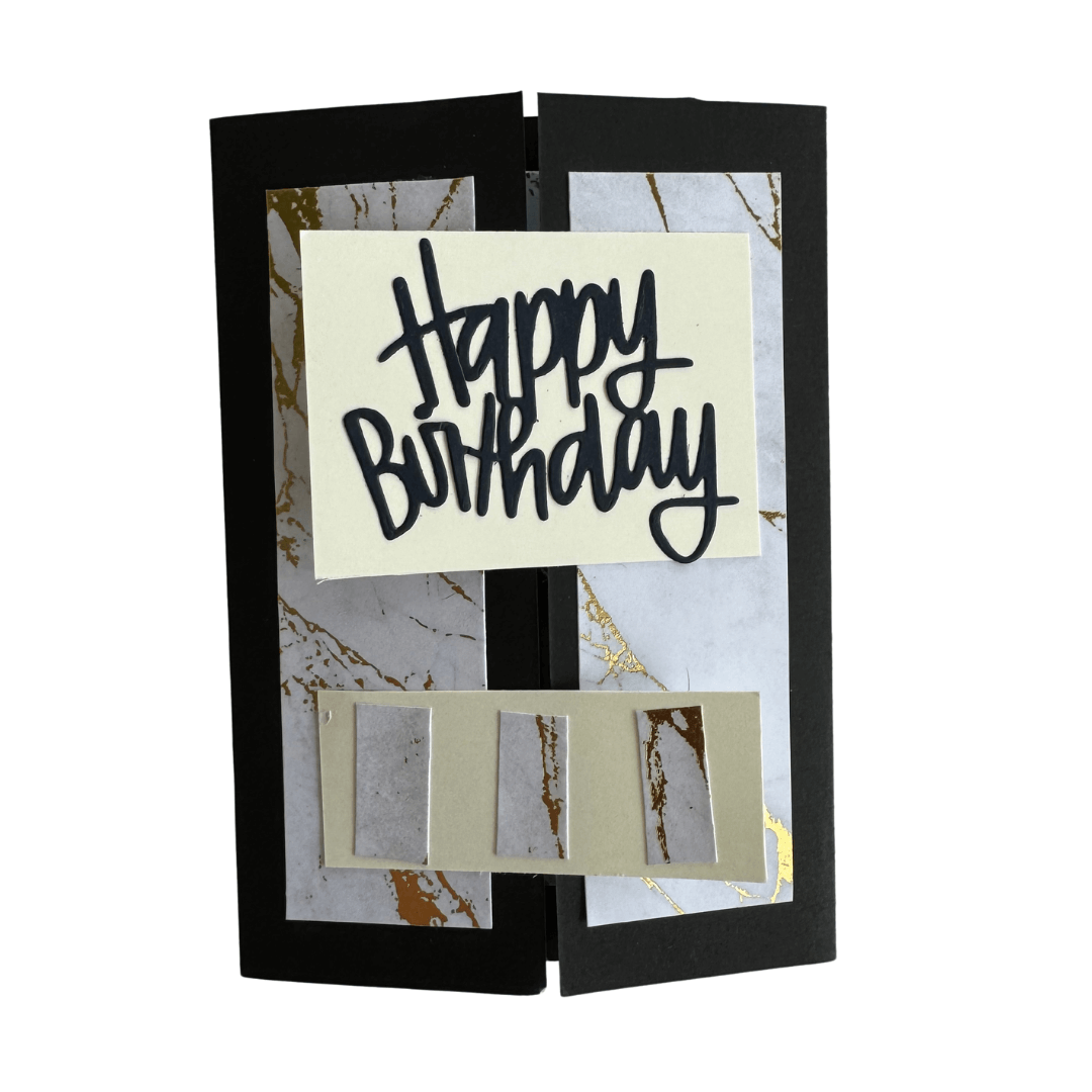 Lily's Handmade Happy Birthday Cards | Black