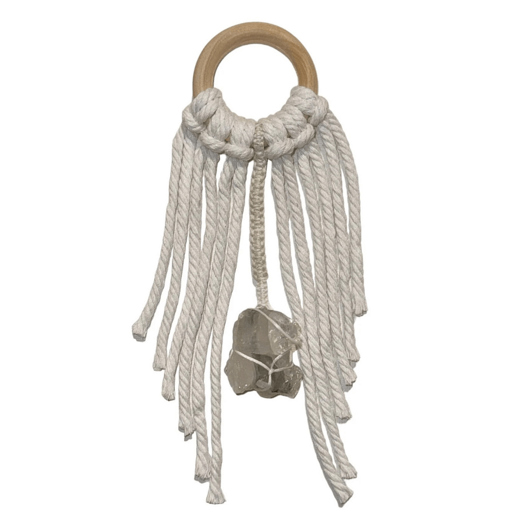 Mini Dream Catcher with Apophyllite Crystal