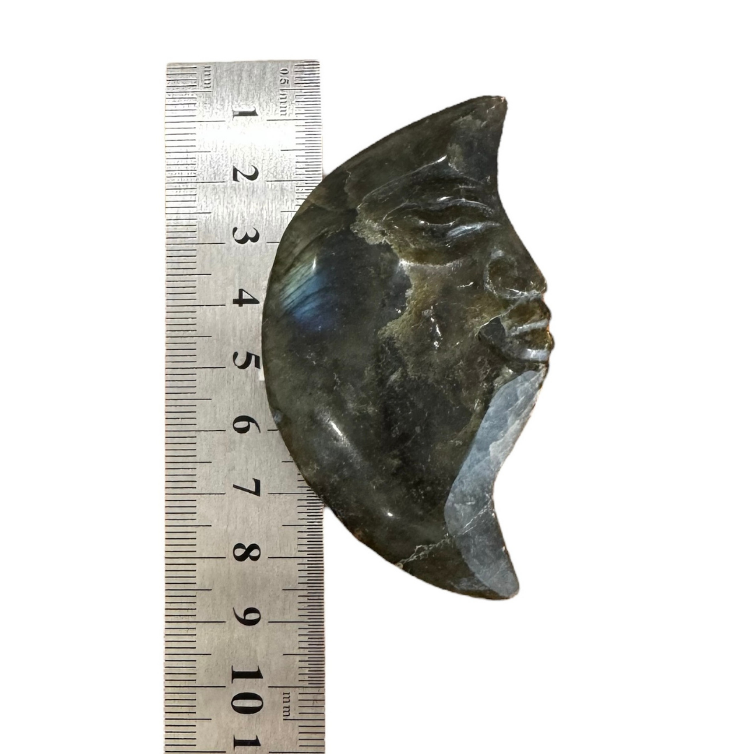 Labradorite Half Moon Face Crystal
