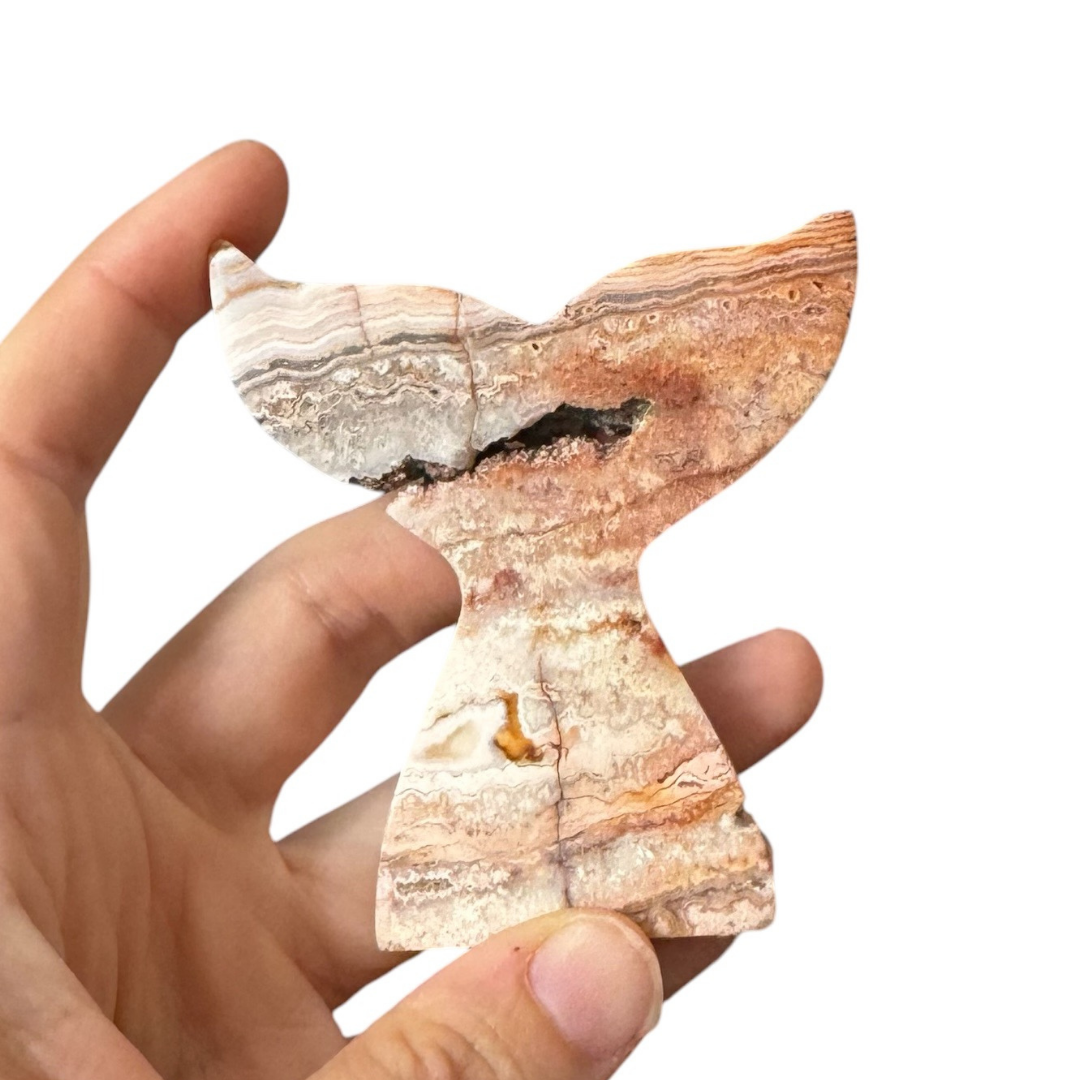 Crazy Lace Agate Mermaid Tail Crystal