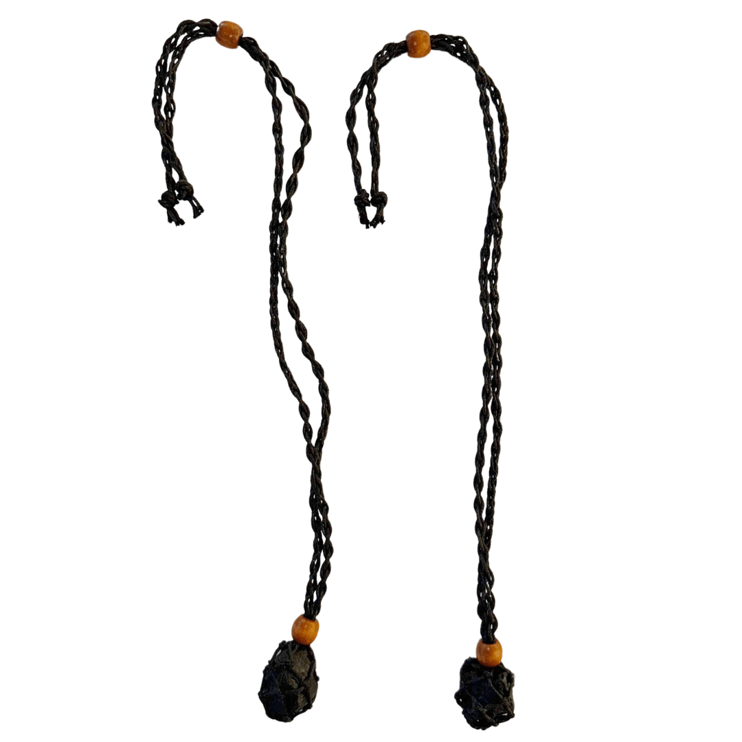 Macrame Tumble Crystal Necklace