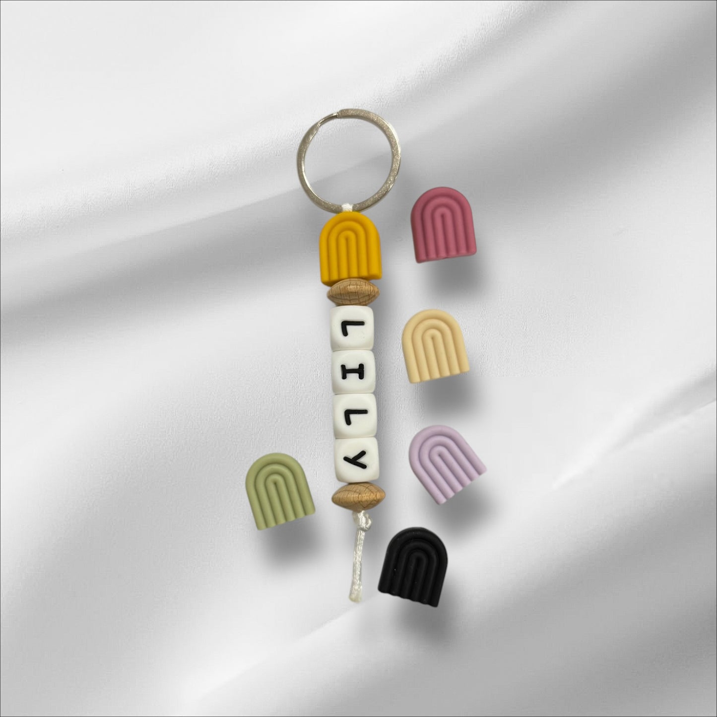 Personalised Keyring | Rainbow