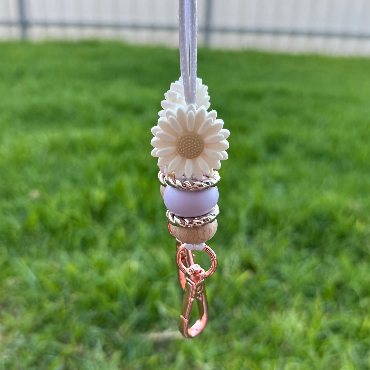 Flower Lanyard Adjustable | Pink or Purple