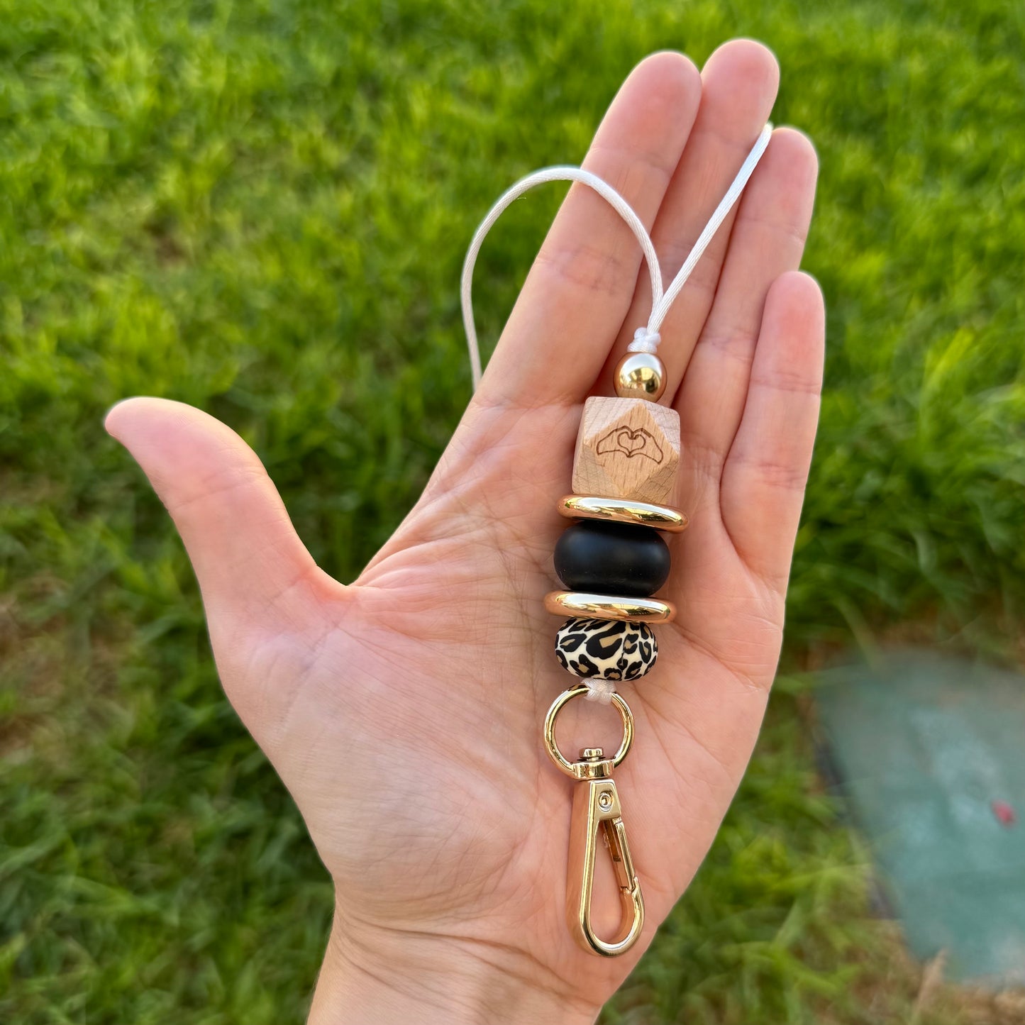 Leopard Print + Love Lanyard