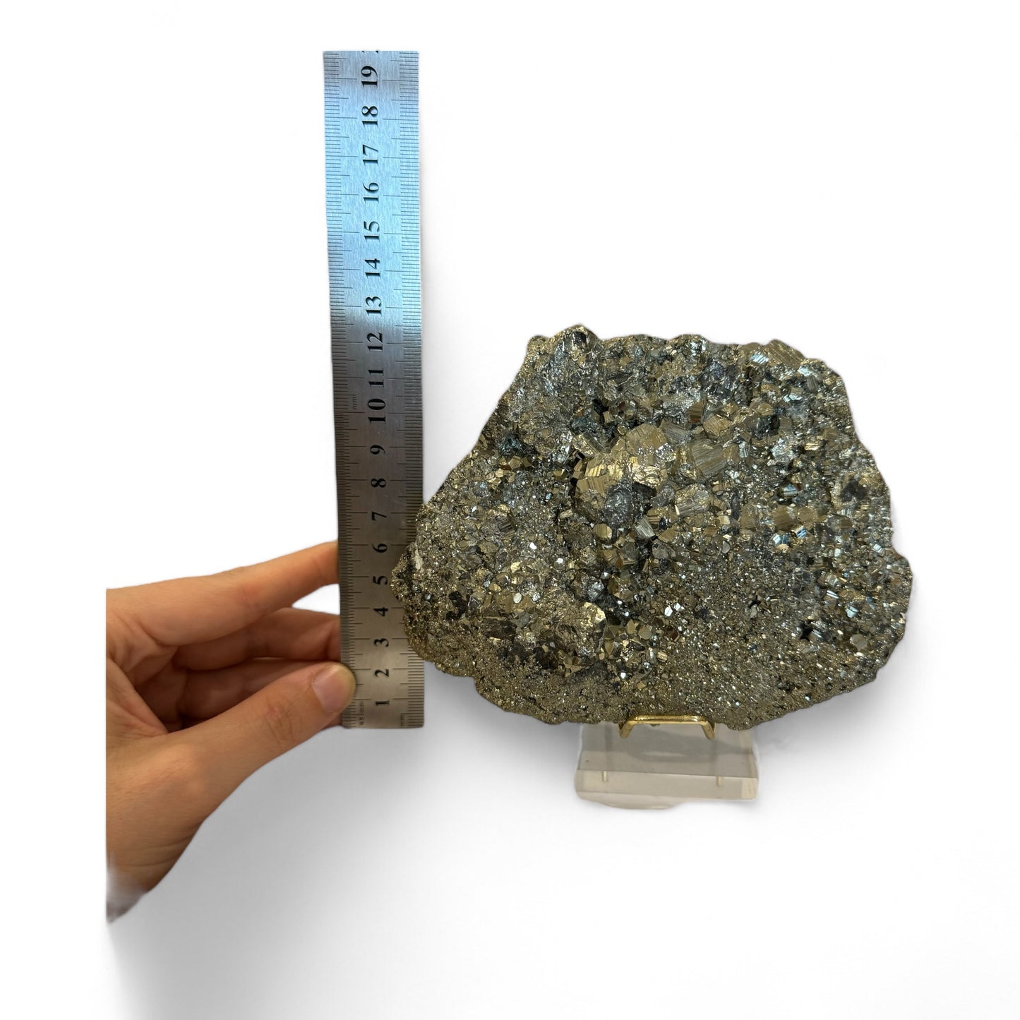 Large Pyrite Crystal With Stand