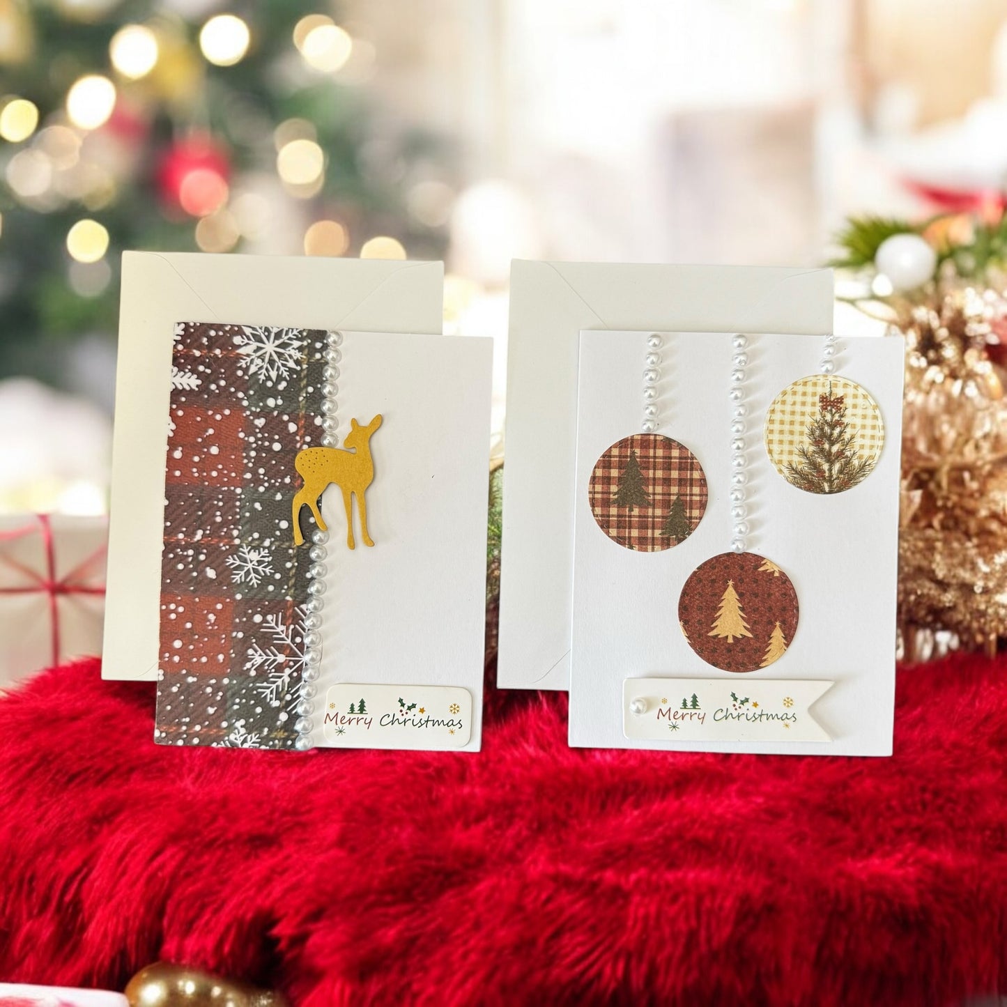 Lily's Handmade Christmas Cards | 2 Pack