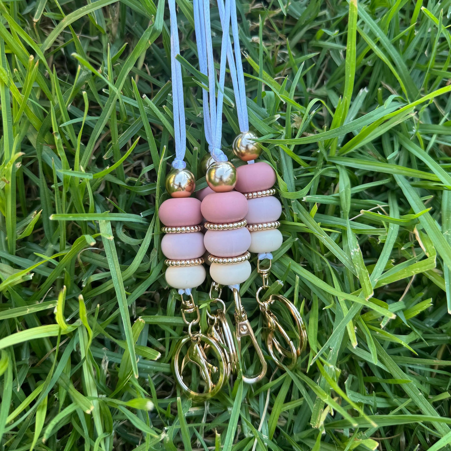 Gold & Blush Pink Lanyard
