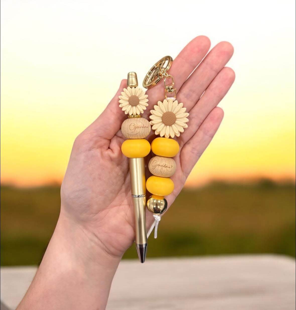 Grandma Keyring & Pen Gift Set | Orange