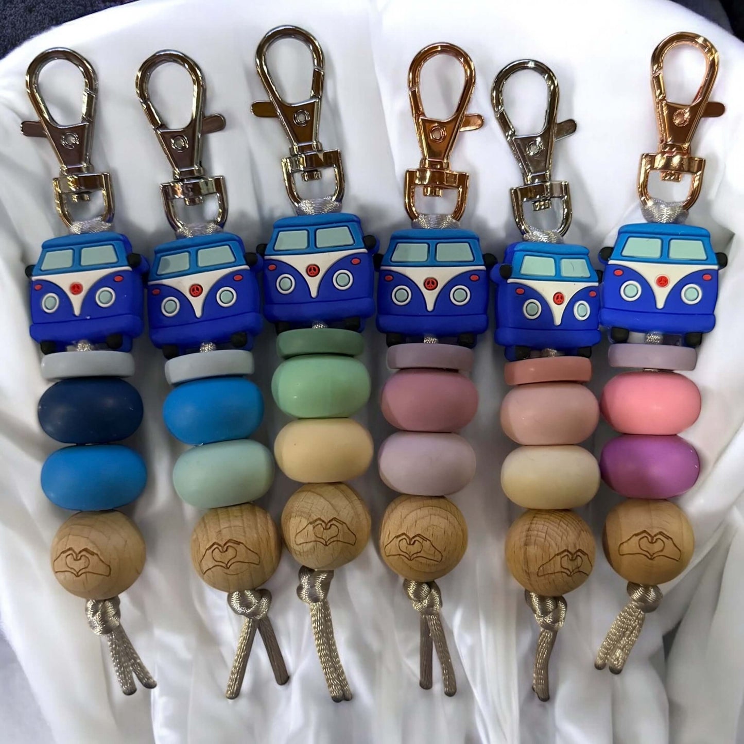 Kombi Van Keyring | Different Colours
