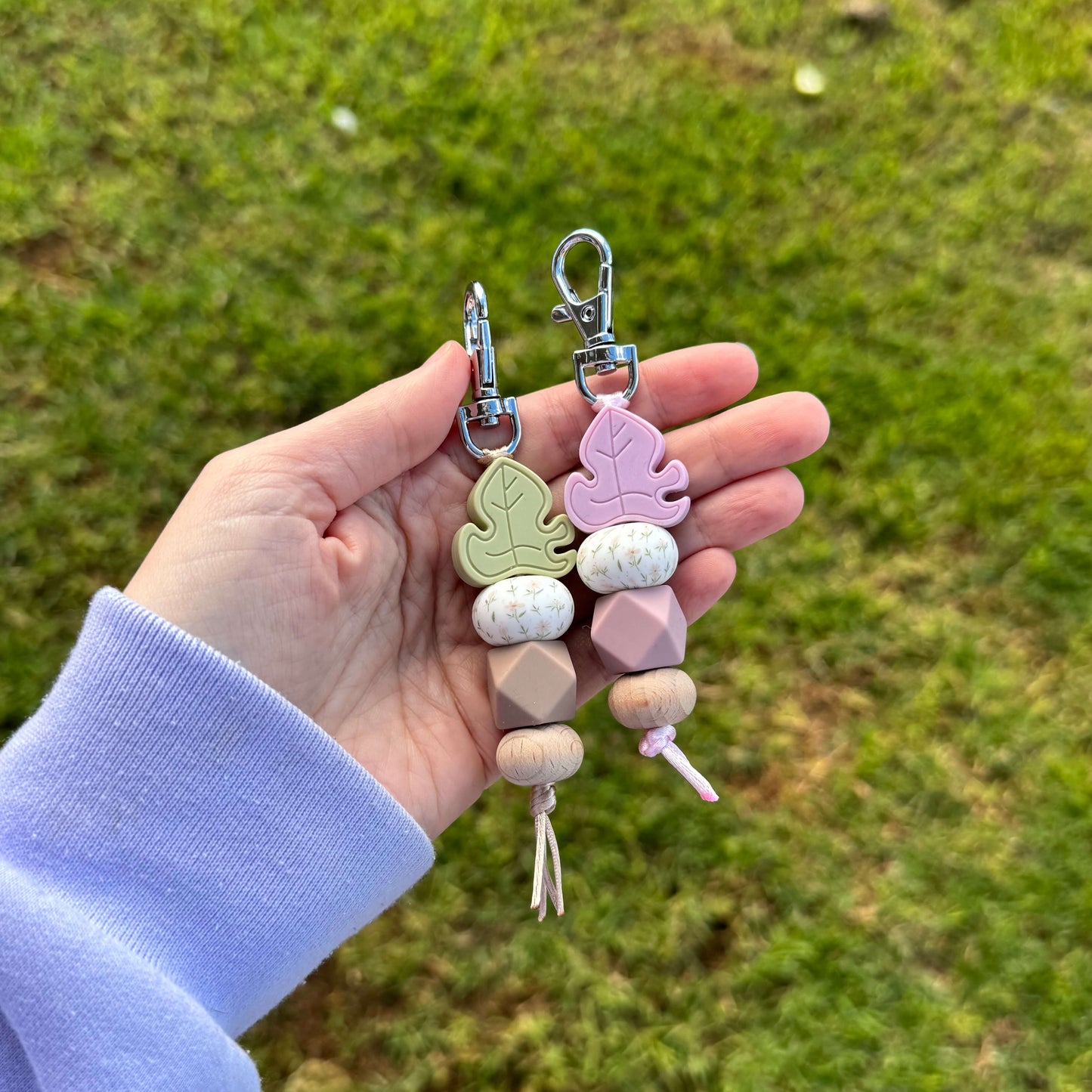 Monstera Keyring | Purple Or Green