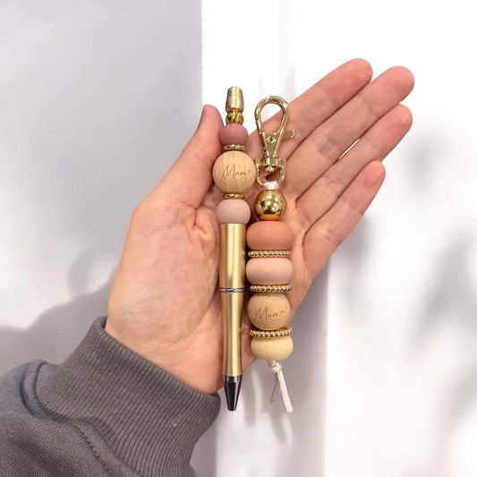 Mum Keyring & Pen Gift Set | Gold