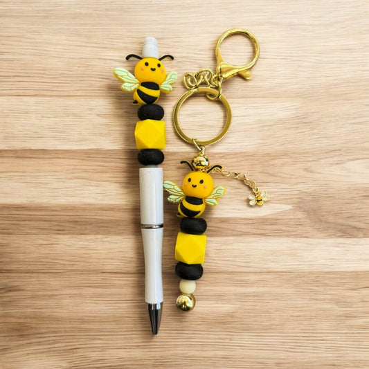 Lily's Bee Pen & Keyring Set