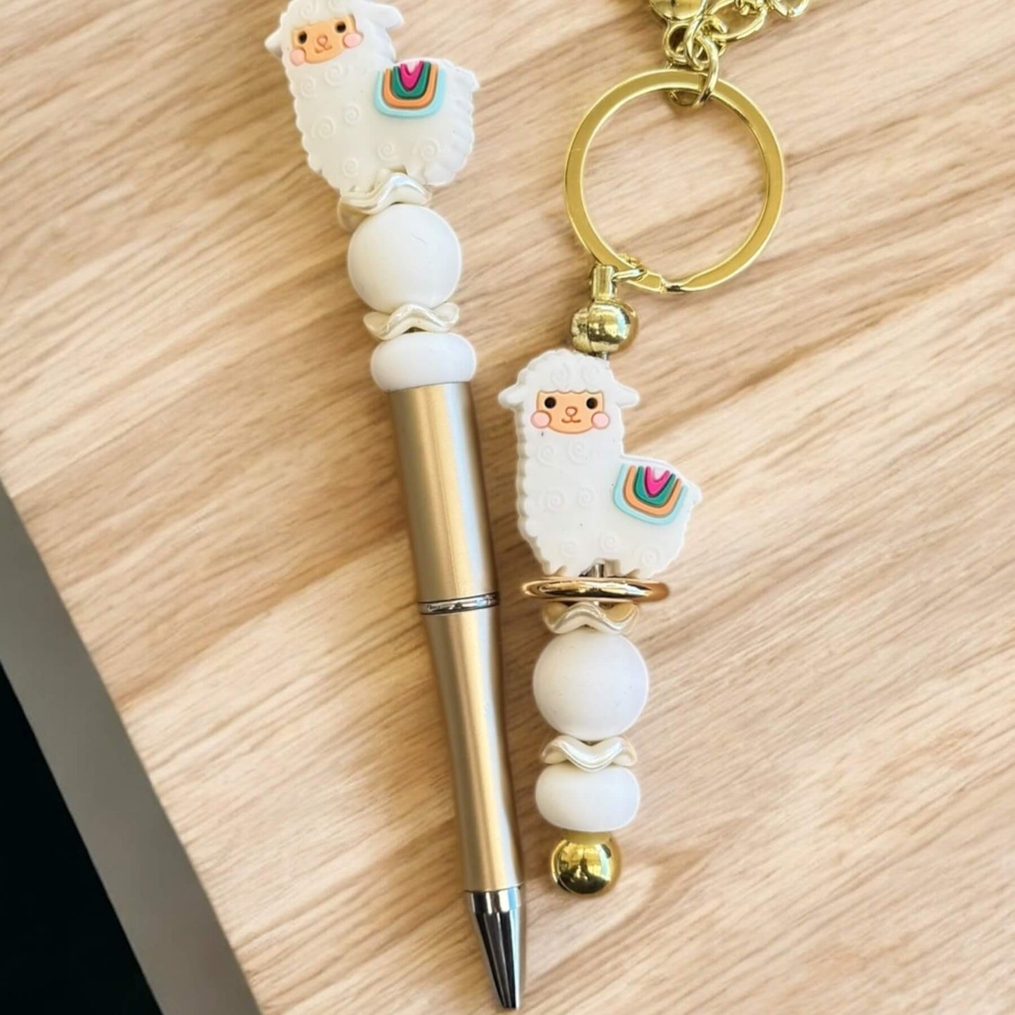 Matching Alpaca Pen and Keyring Set | 4 Colours