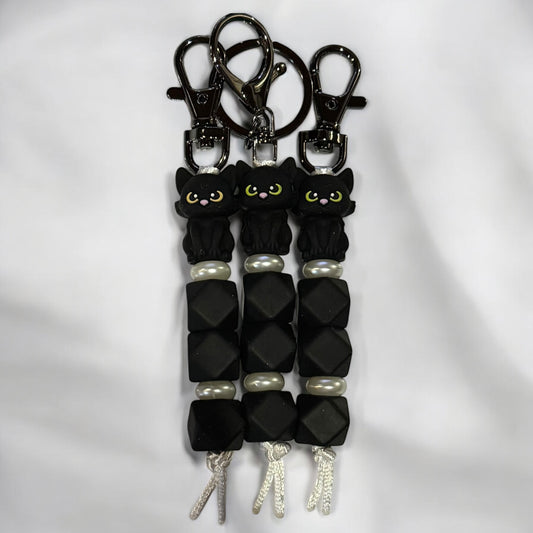 Cat Keyring | Black