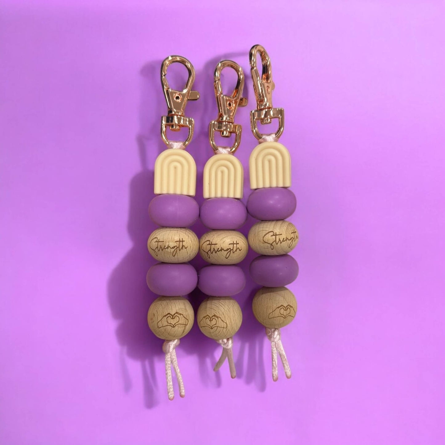 Strength Keyring | Purple