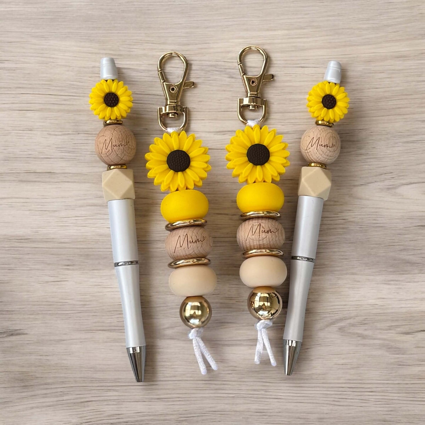 Mum Keyring & Pen Gift Set | Yellow