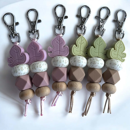 Monstera Keyring | Purple Or Green